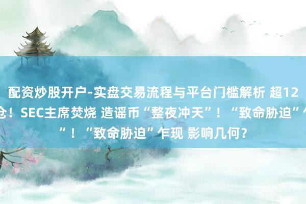 配资炒股开户-实盘交易流程与平台门槛解析 超12万东说念主爆仓！SEC主席焚烧 造谣币“整夜冲天”！“致命胁迫”乍现 影响几何？